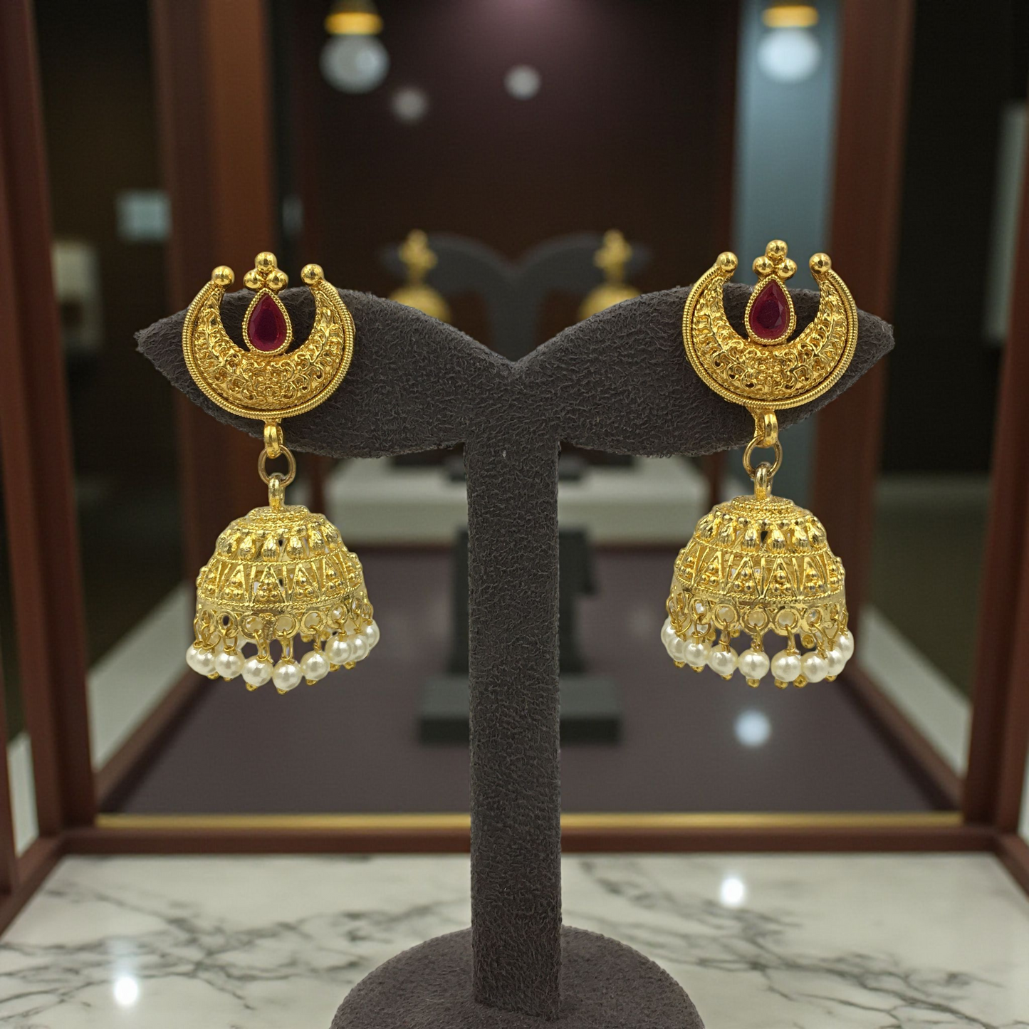 RIDHVI MICRO GOLD JHUMKAS