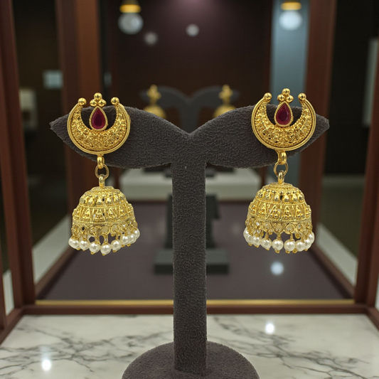 RIDHVI MICRO GOLD JHUMKAS