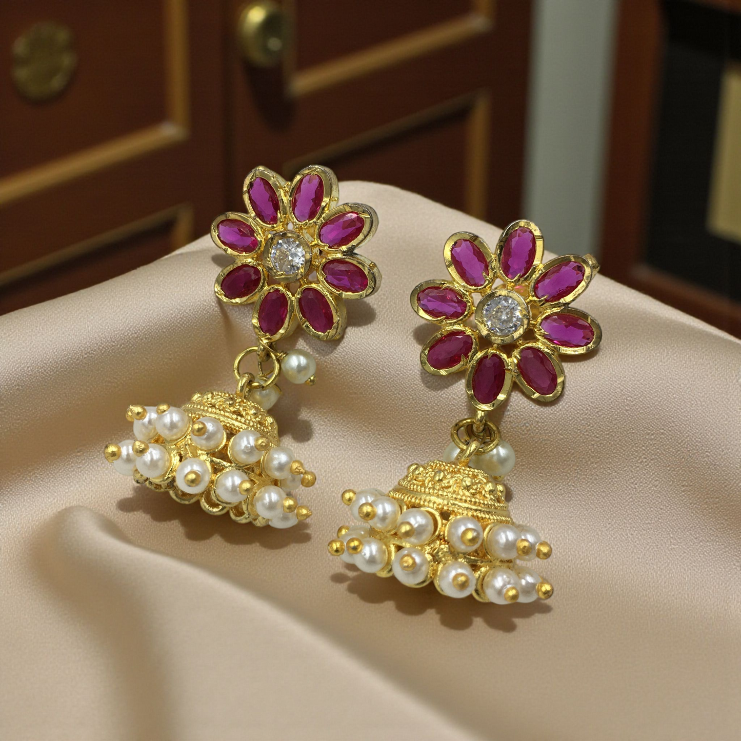 KARINA MICRO GOLD JHUMKAS