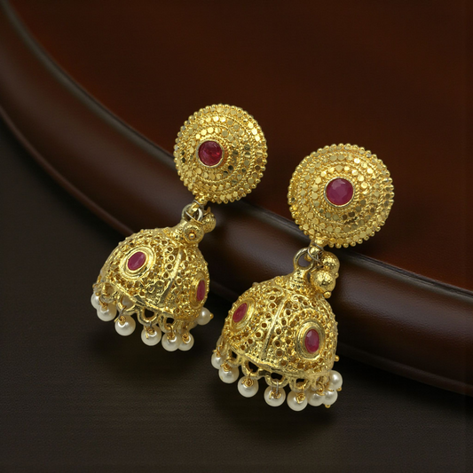 SRISHA  MICRO GOLD JHUMKAS