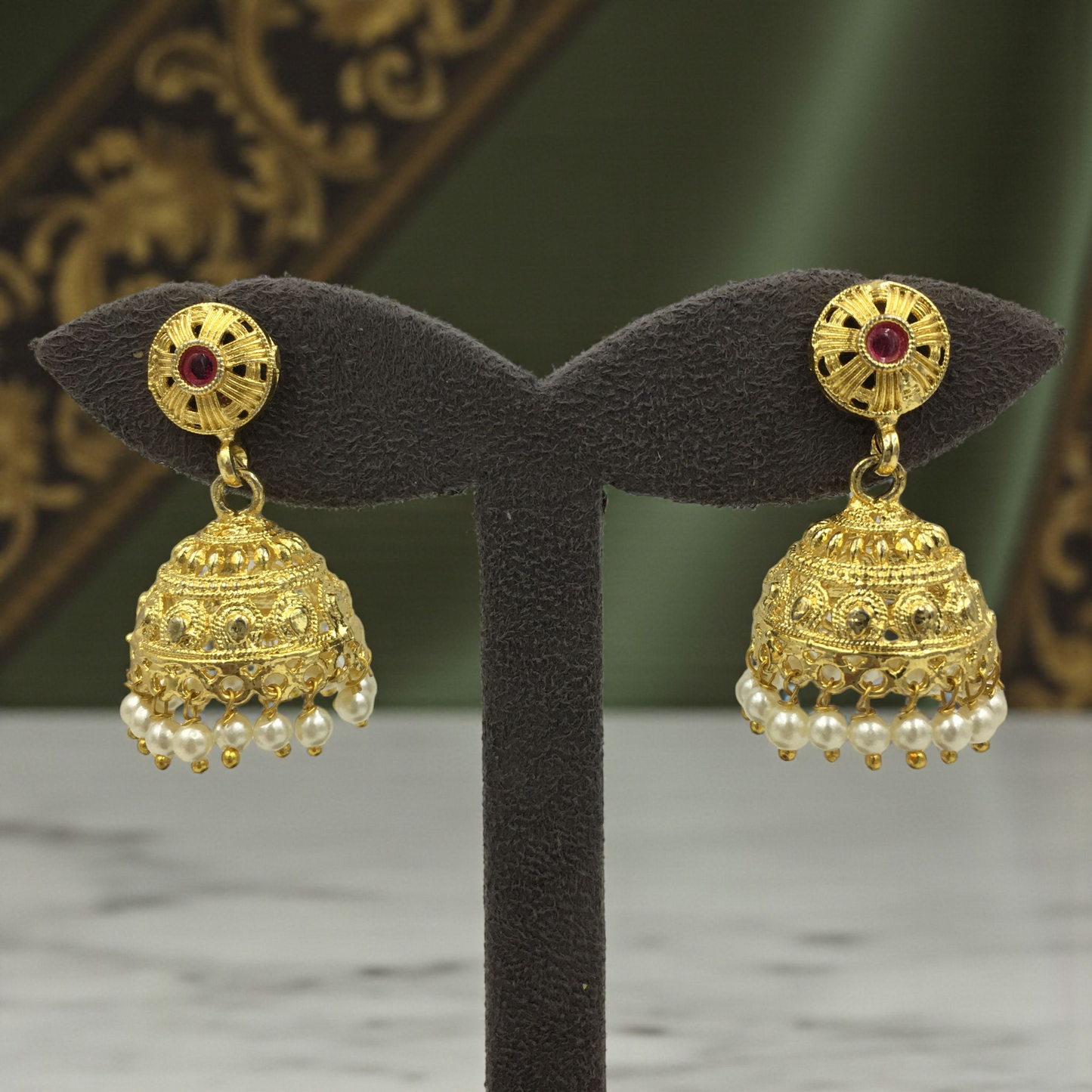 OLIVIA MICRO GOLD JHUMKAS