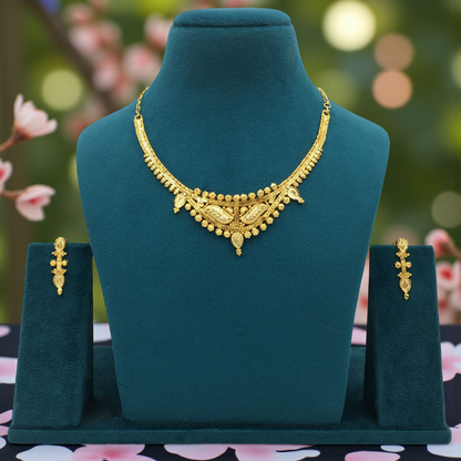 NIDHI MICRO GOLD SHORT NECKLACE SET