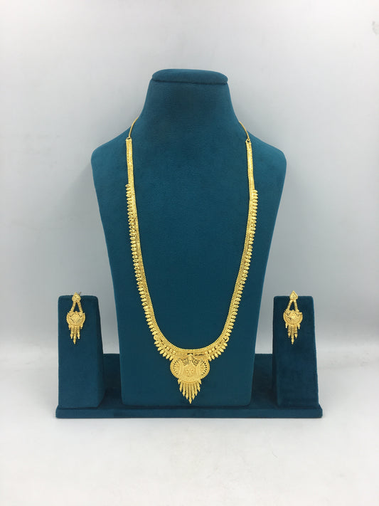 PRAVATHI MICRO GOLD LONG NECKLACE SET