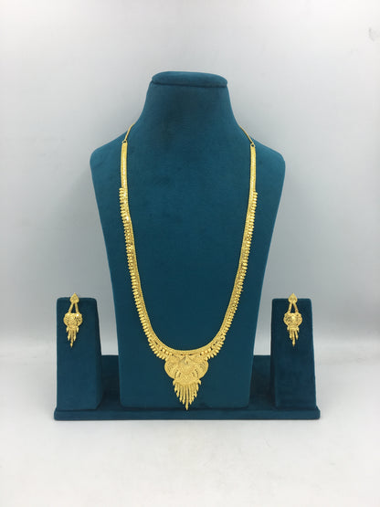 NITHISHA MICRO GOLD LONG NECKLACE SET