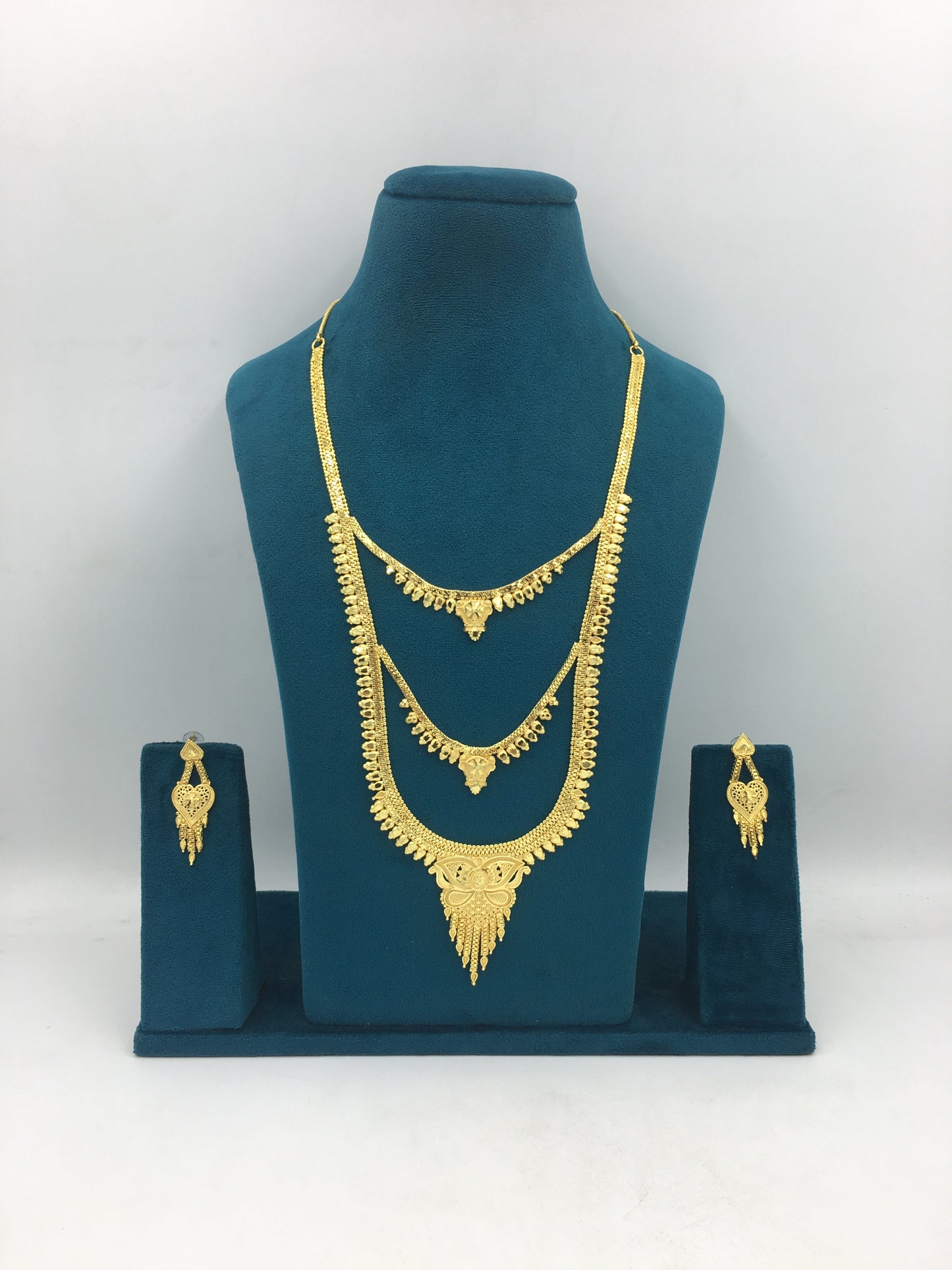 USHIKA MICRO GOLD LONG NECKLACE SET