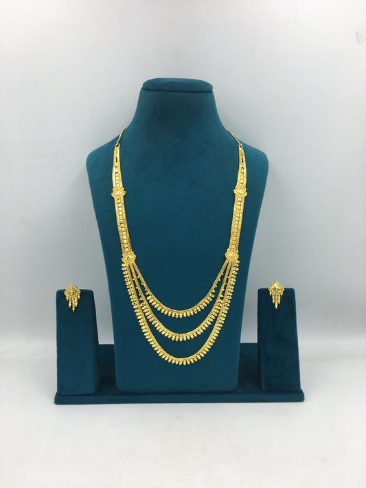 DHRITI MICRO GOLD LONG NECKLACE SET