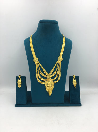 MAITREYI MICRO GOLD LONG NECKLACE SET