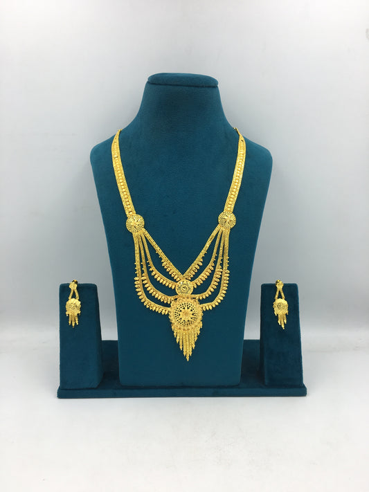 MAITREYI MICRO GOLD LONG NECKLACE SET
