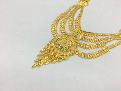 MAITREYI MICRO GOLD LONG NECKLACE SET