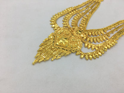 AARANYA MICRO GOLD LONG NECKLACE SET