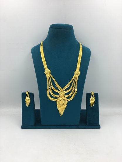 MITHILA MICRO GOLD LONG NECKLACE SET
