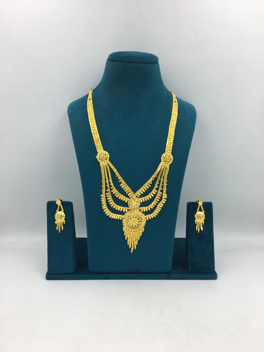 MITHILA MICRO GOLD LONG NECKLACE SET