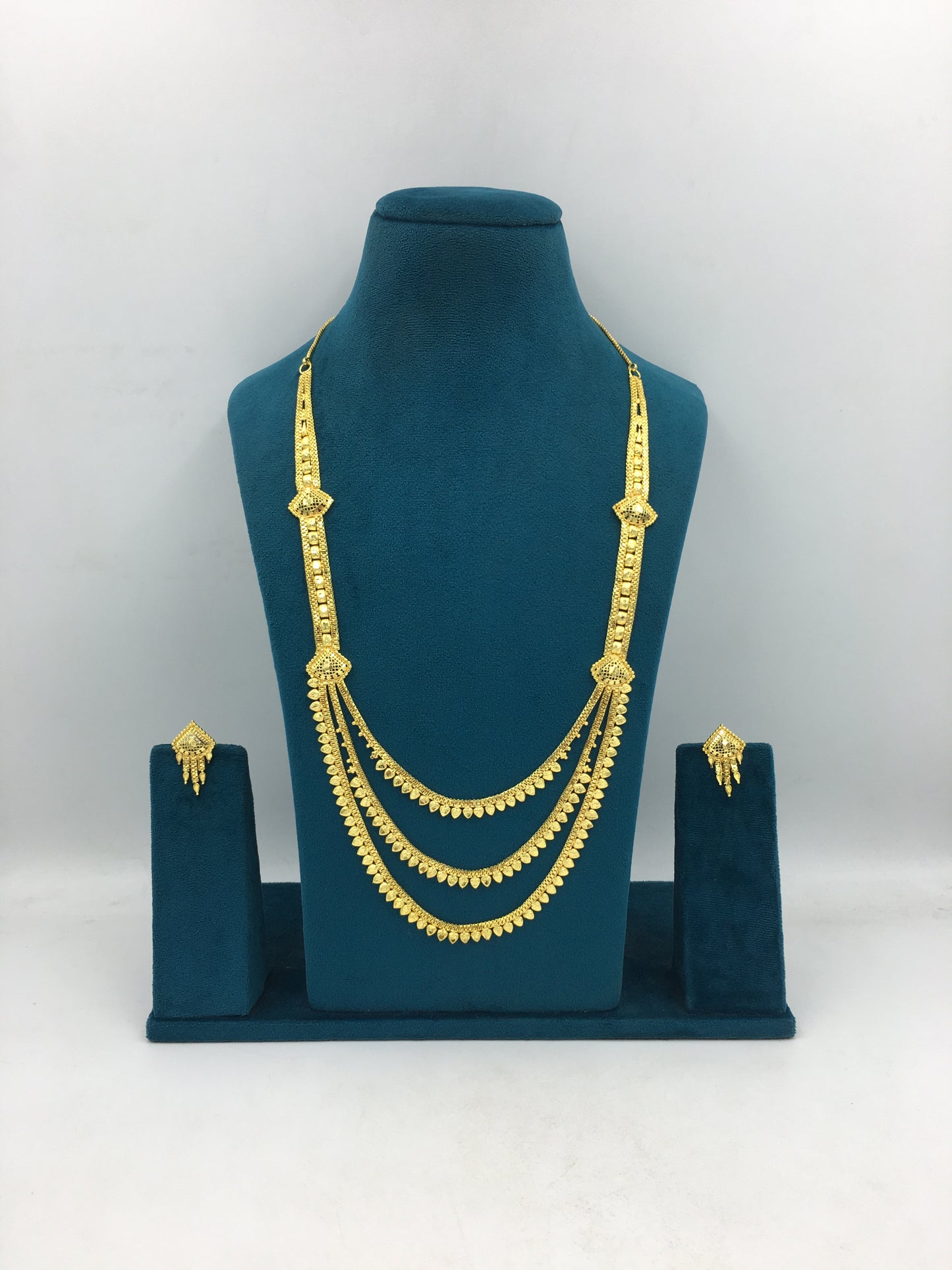 BRAHMI MICRO GOLD LONG NECKLACE SET