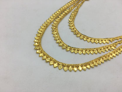 BRAHMI MICRO GOLD LONG NECKLACE SET
