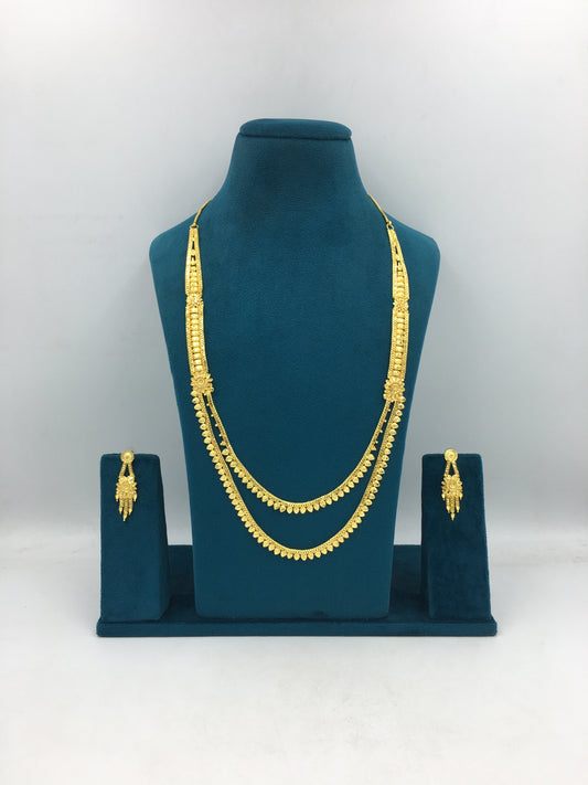 YOGINI MICRO GOLD LONG NECKLACE SET