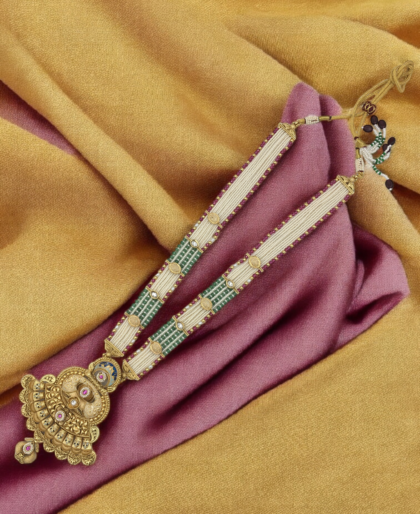 ADHVITA BRASS NECKLACE SET