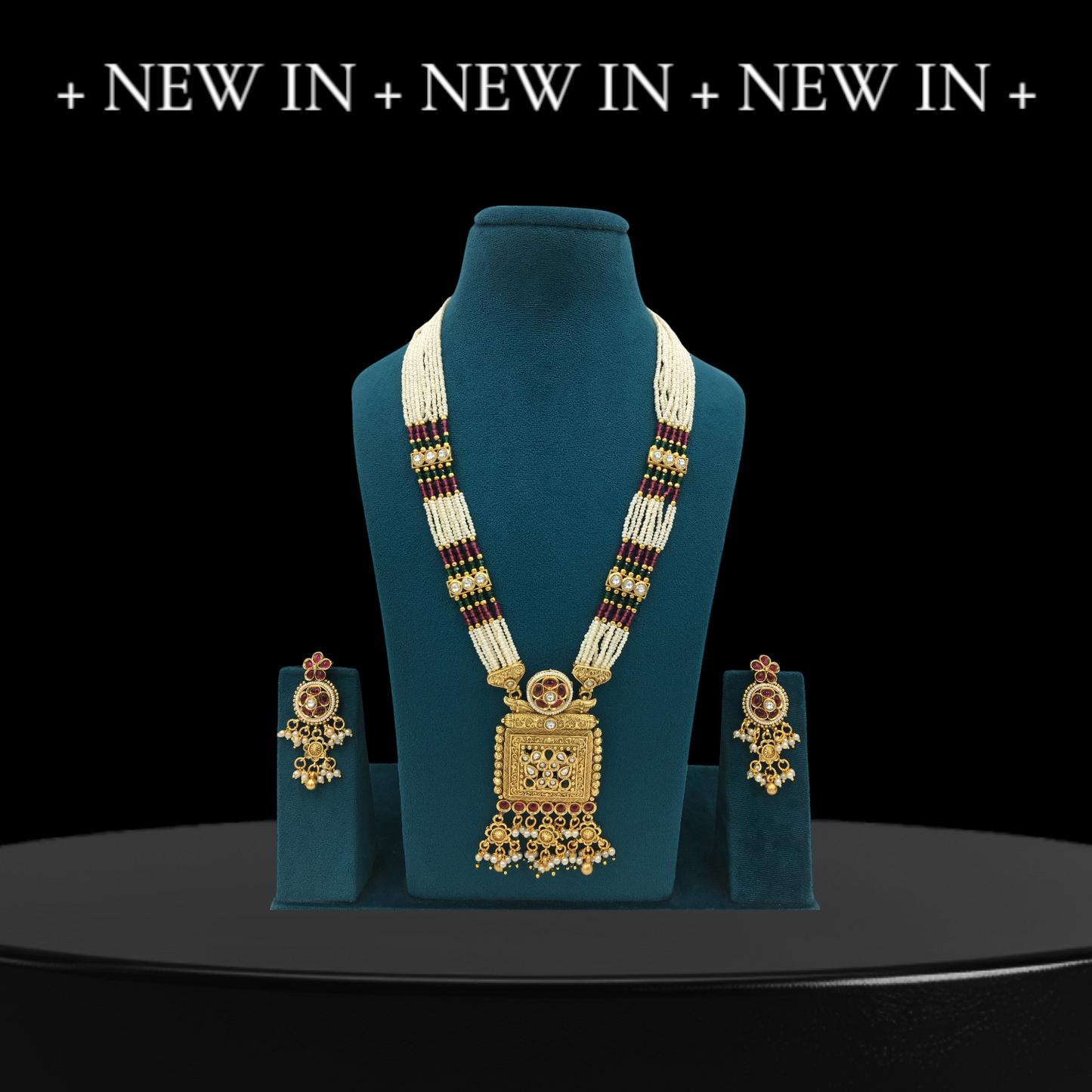 TRISHA BRASS NECKLACE SET