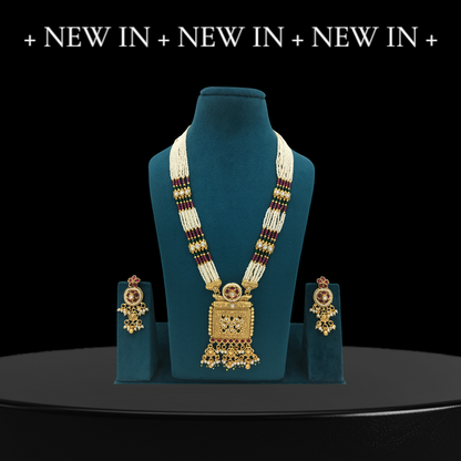 TRISHA BRASS NECKLACE SET