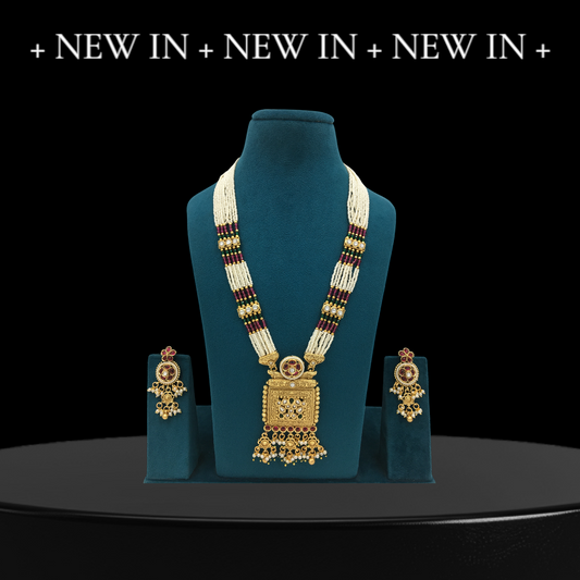 TRISHA BRASS NECKLACE SET