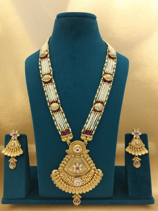 SHRIYA BRASS NECKLACE SET