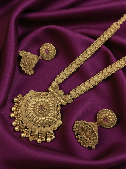 LILY BRASS NECKLACE SET