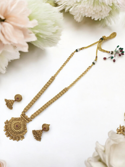 LILY BRASS NECKLACE SET