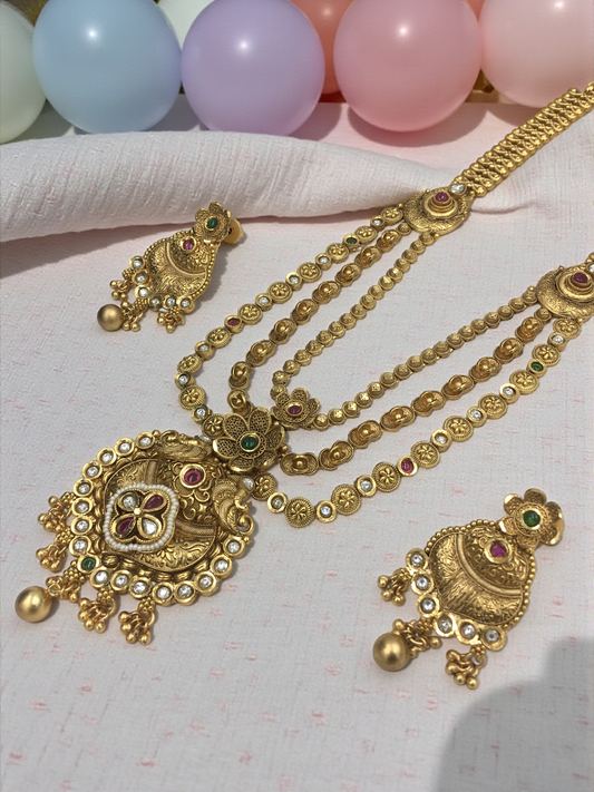 ARIA BRASS NECKLACE SET