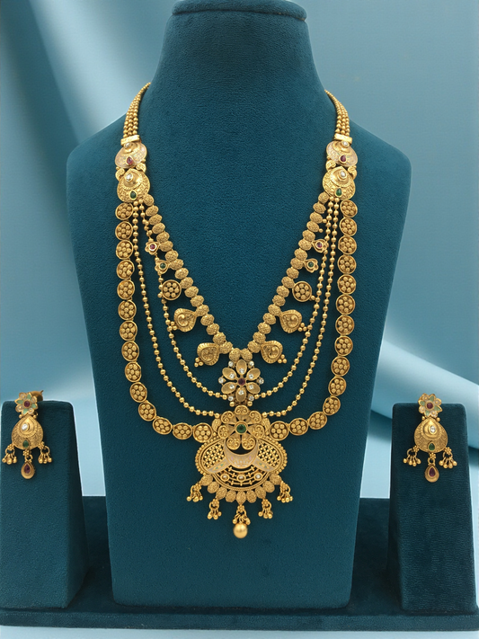 ELIZABETH  BRASS NECKLACE SET