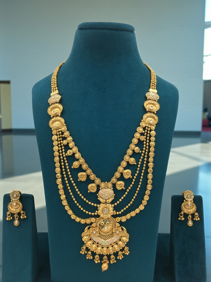 JENNIFER  BRASS NECKLACE SET