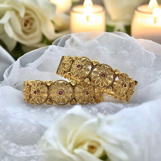 HARITHA RAJWADI BRASS BANGLES