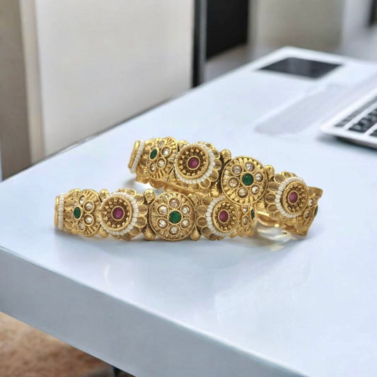 MADHUSHREE RAJWADI BRASS BANGLES