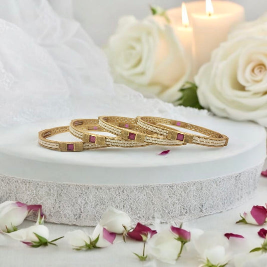 RIYAANA RAJWADI BRASS BANGLES