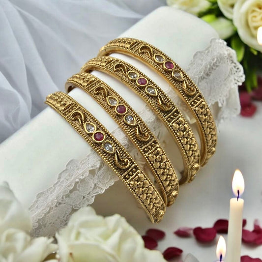 DHANIKA RAJWADI BRASS BANGLES