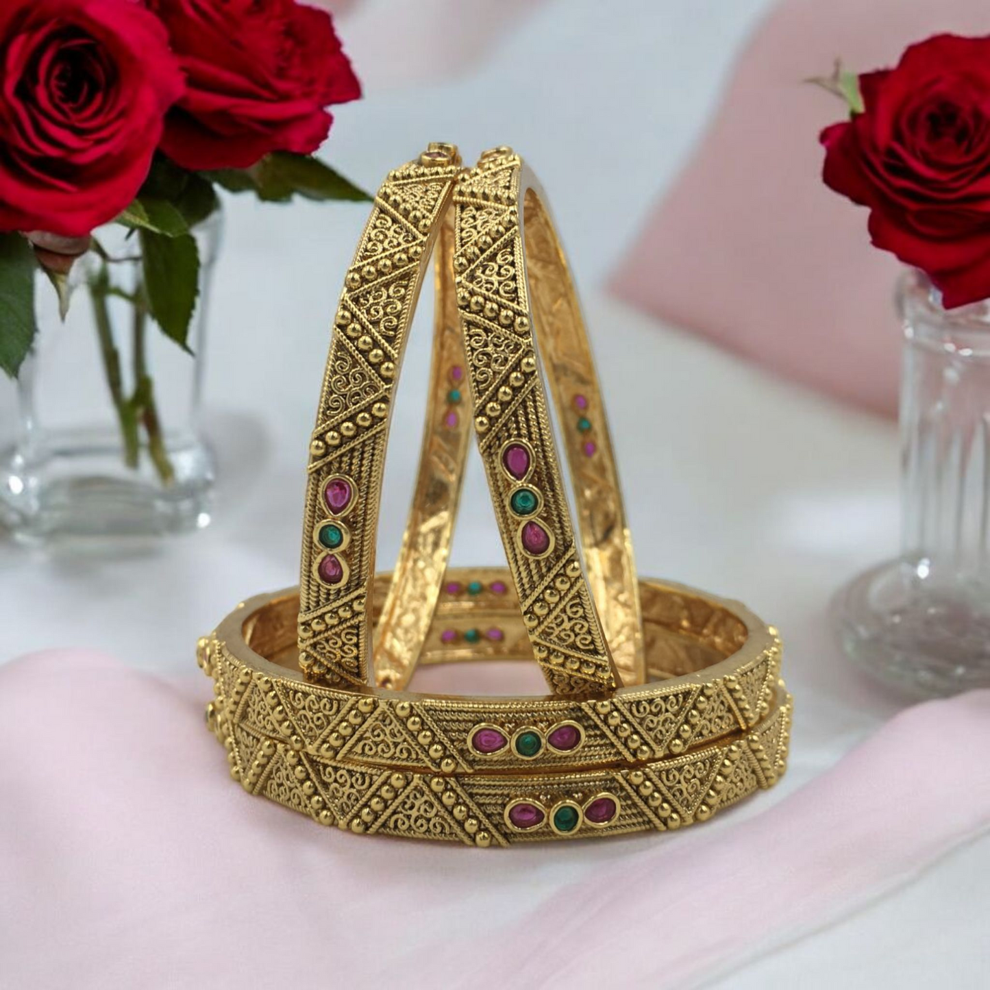 BHAIRAVI RAJWADI BRASS BANGLES