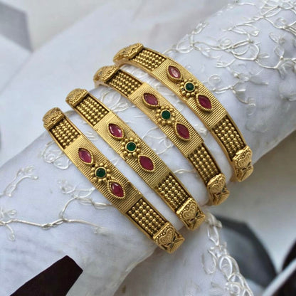 CELESTIA RAJWADI BRASS BANGLES