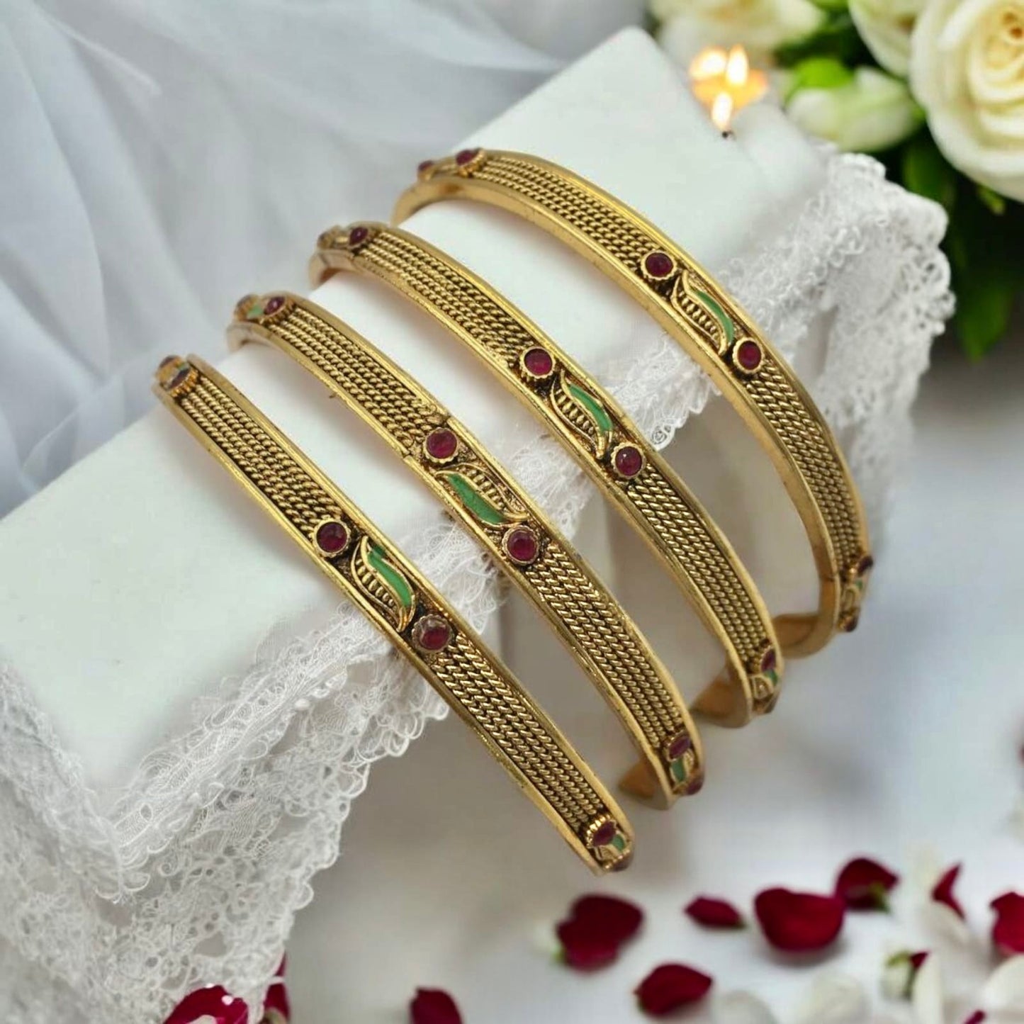SWATHI RAJWADI BRASS BANGLES
