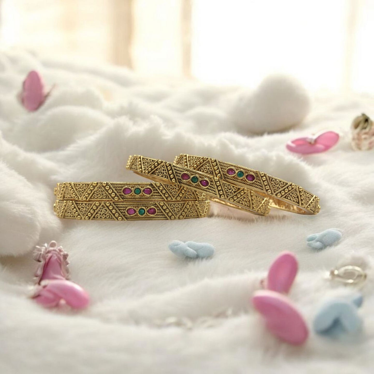 BHAIRAVI RAJWADI BRASS BANGLES