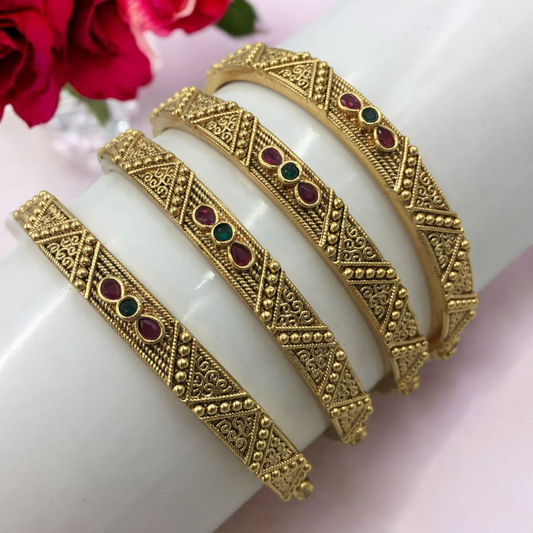 BHAIRAVI RAJWADI BRASS BANGLES