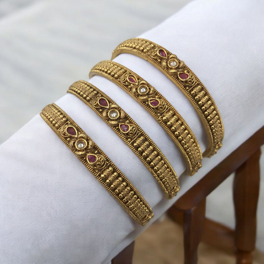 NAYANA RAJWADI BRASS BANGLES