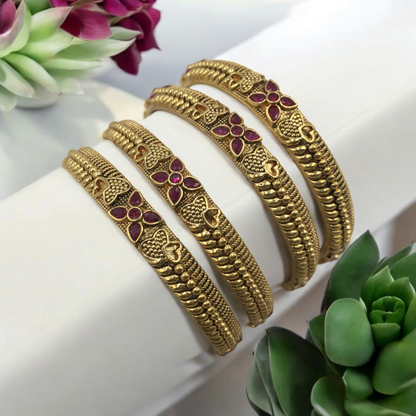 RAVIYA RAJWADI BRASS BANGLES
