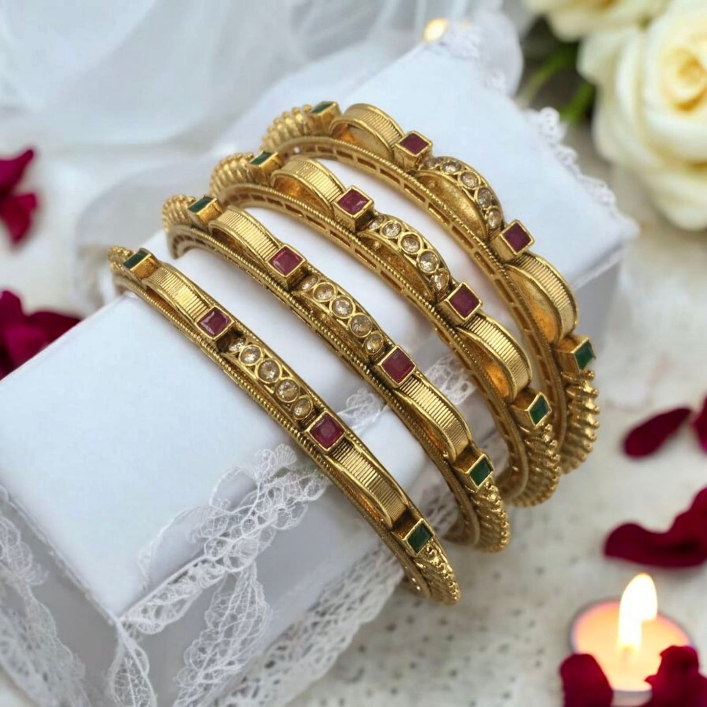 AMULYA RAJWADI BRASS BANGLES