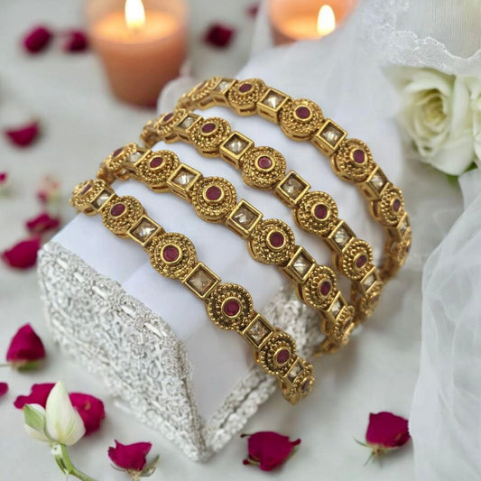 XYLINA RAJWADI BRASS BANGLES