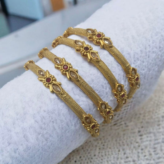 ANJIKA RAJWADI BRASS BANGLES