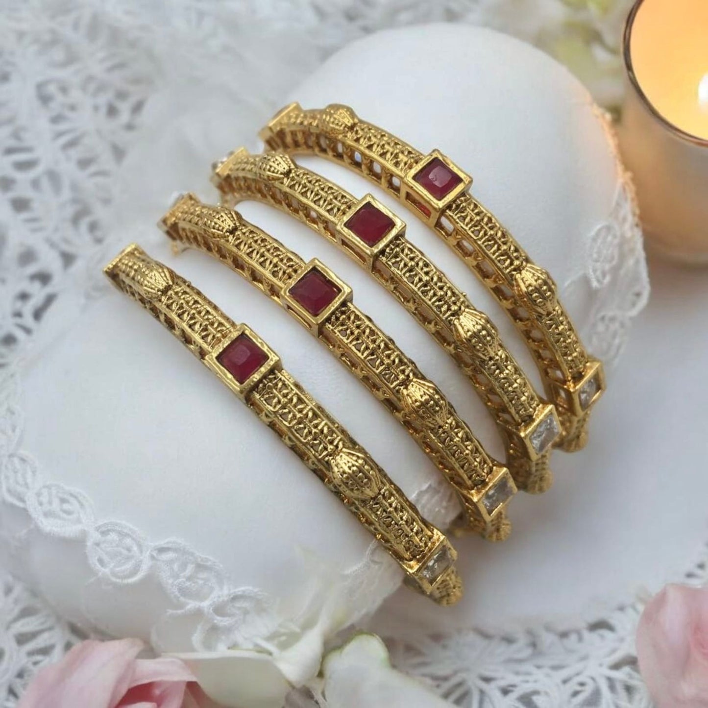 LAVINIA RAJWADI BRASS  BANGLES