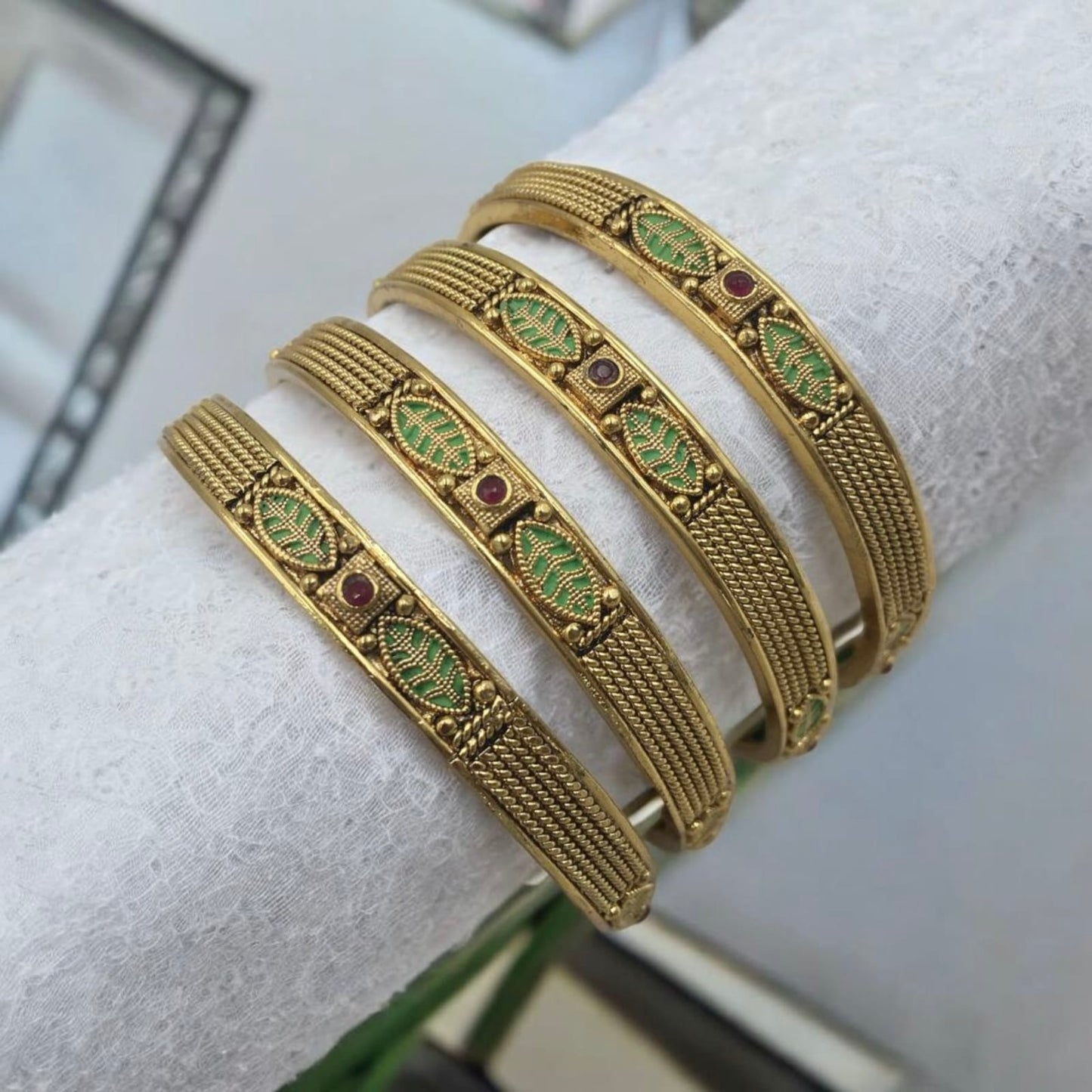 RANJITHA RAJWADI BRASS BANGLES