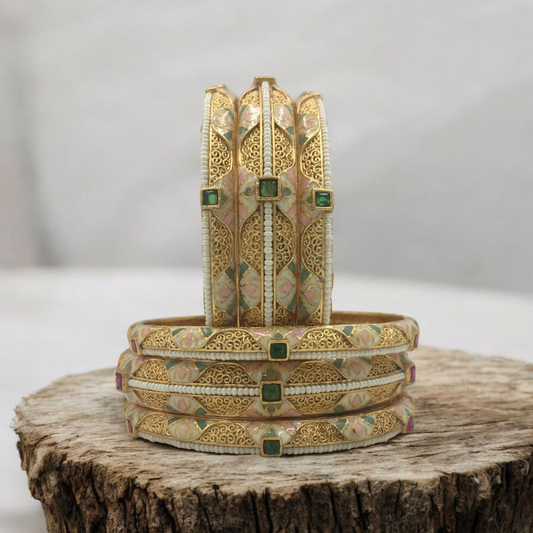 ABHINAYA RAJWADI BRASS BANGLES