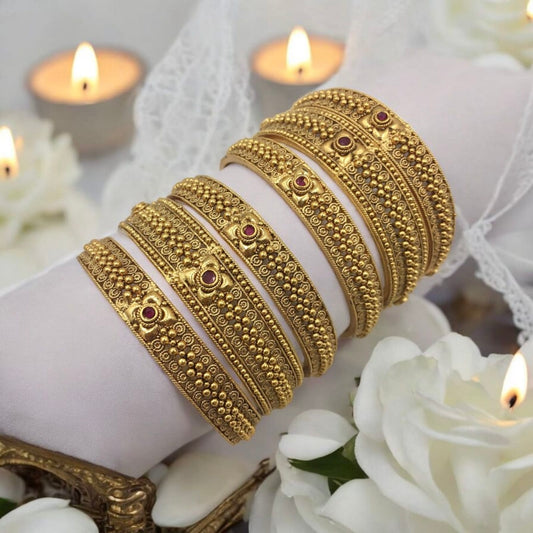 VARNIKA RAJWADI BRASS BANGLES