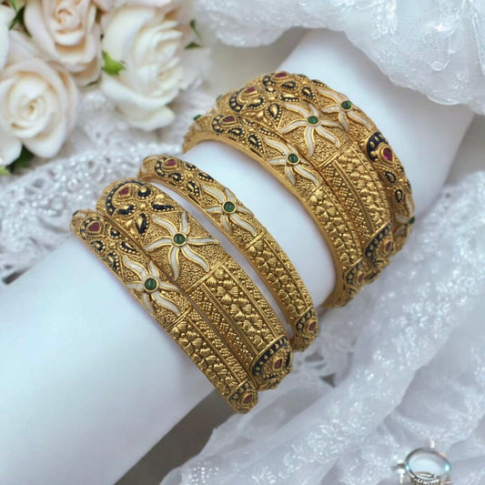 MEGHANA RAJWADI BRASS BANGLES