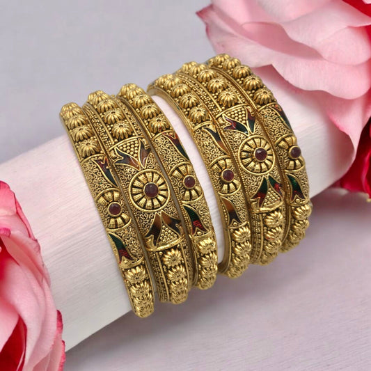 RUHI  RAJWADI BRASS BANGLES