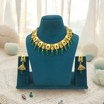 MANDHIRA BRASS NECKLACE SET